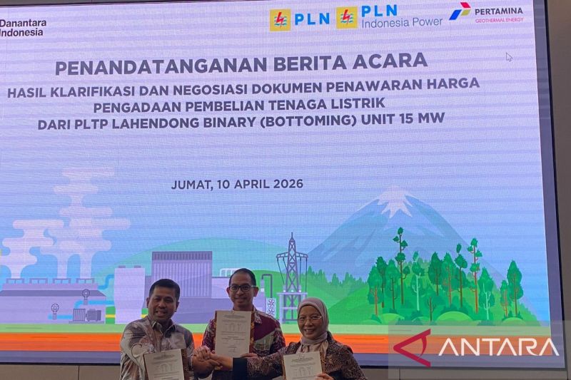PGE dan PLN Sepakati Tarif Listrik untuk Proyek PLTP Lahendong