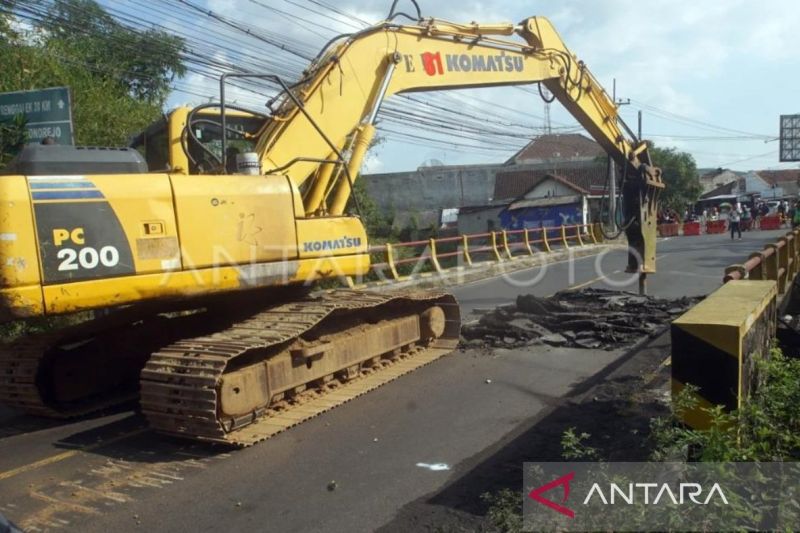 Jalan Nasional Tulungagung-Trenggalek Ditutup Sepenuhnya