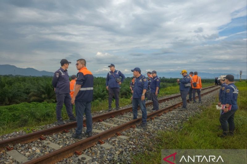 KAI Sumut Periksa Jalur Kereta Rantauprapat Baru-Aek Nabara